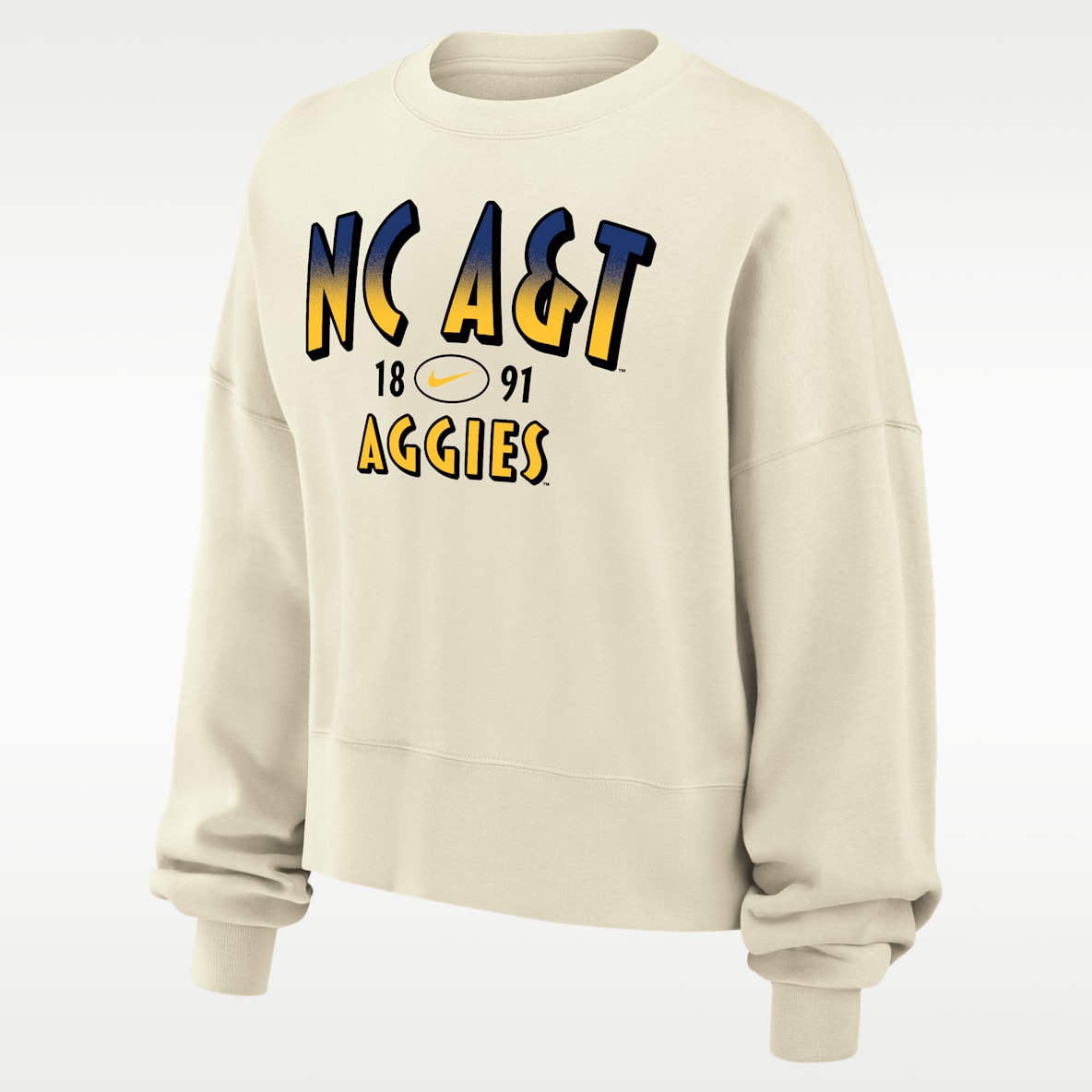 Nike College (North Carolina A&T University) Women's Phoenix Fleece Crewneck Sweatshirt