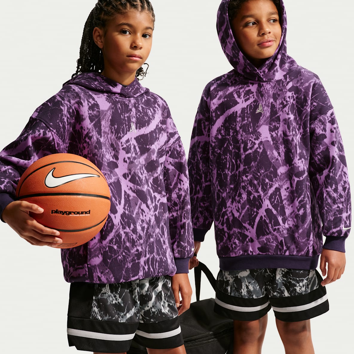 Ja Kids' Club Fleece Oversized Basketball Hoodie