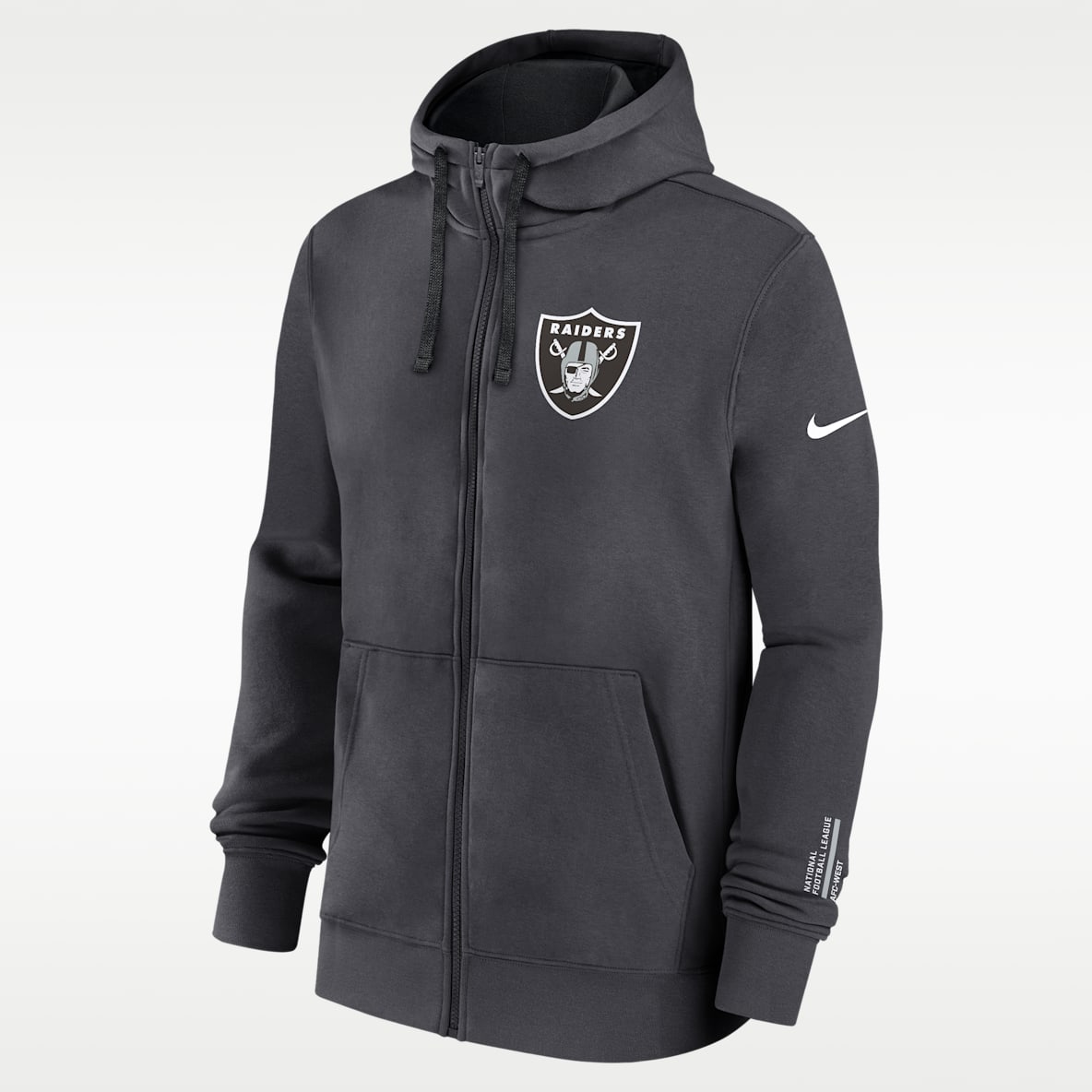 Las Vegas Raiders Playbook Page Club Men's Nike NFL Full-Zip Hoodie