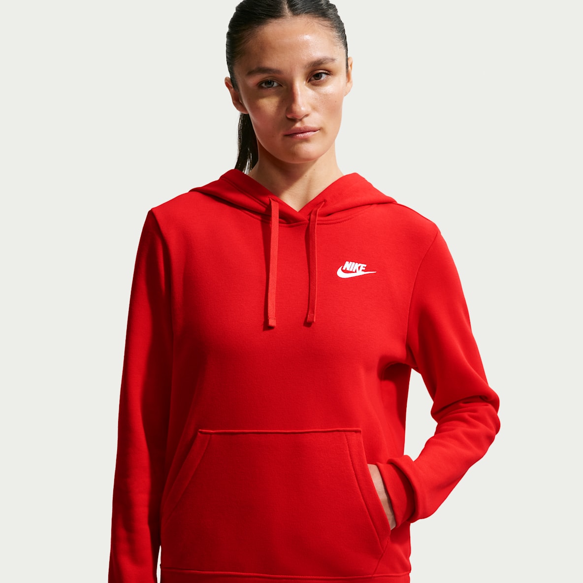 Nike Sportswear Club Fleece Sudadera con gorro sin cierre para mujer