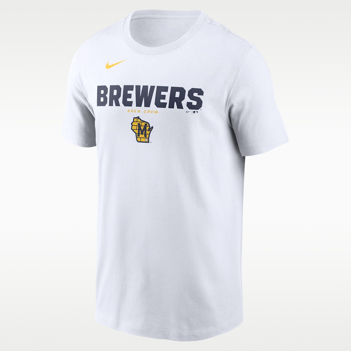 Milwaukee Brewers Bold Team Name Men's Nike MLB T-Shirt