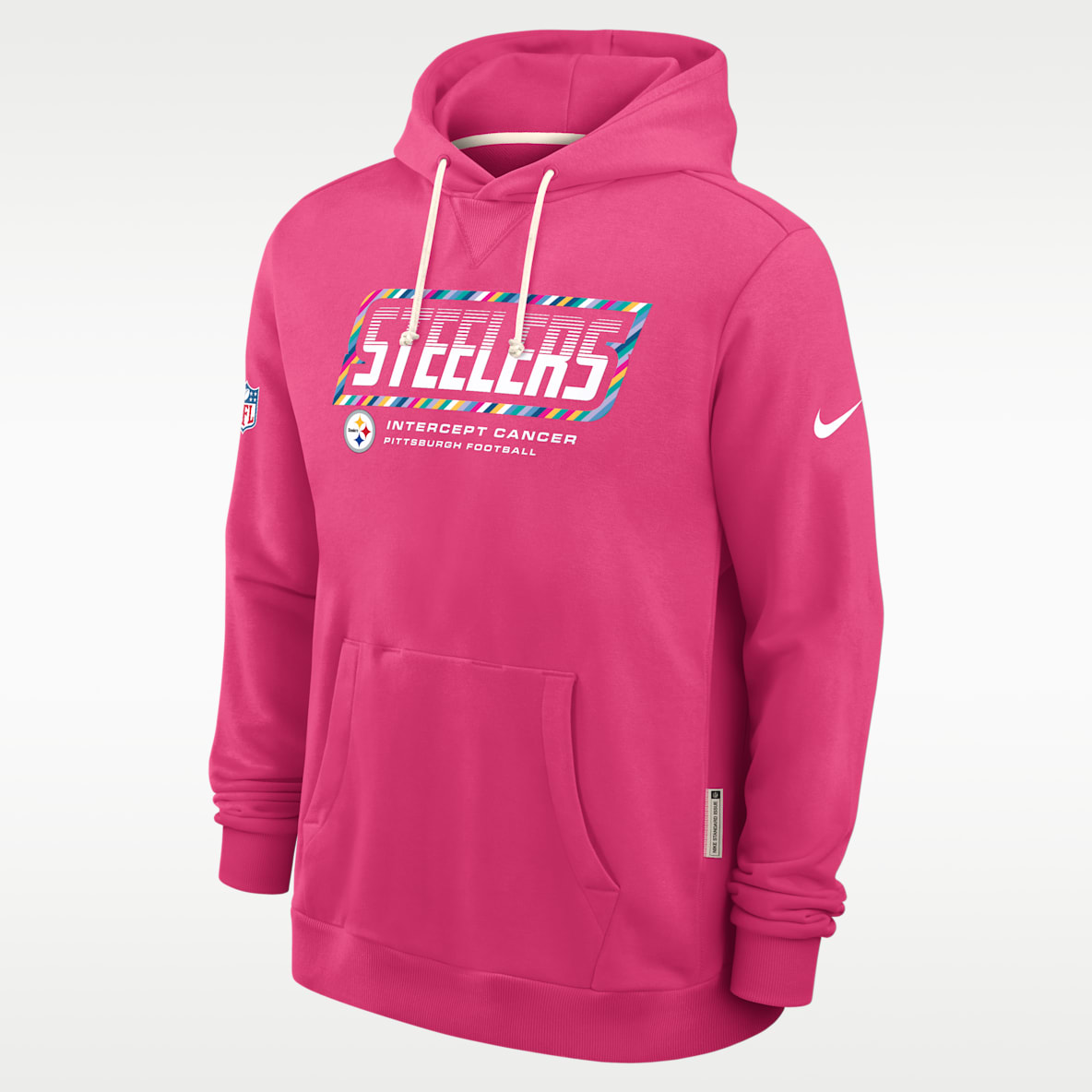Pittsburgh Steelers Crucial Catch Sideline Standard Issue Men's Nike Dri-FIT NFL Pullover Hoodie