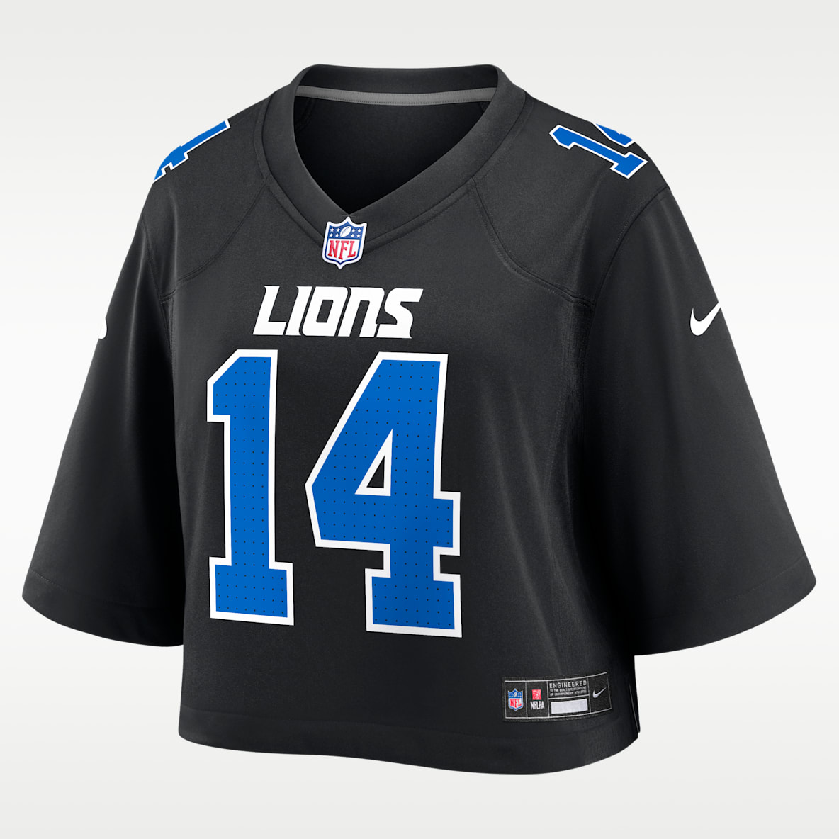Amon-Ra St. Brown Detroit Lions Women's Nike NFL Cropped Tundra Game Jersey