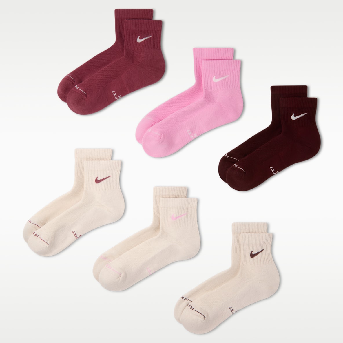 Nike Everyday Elevated Calcetines al tobillo (6 pares)