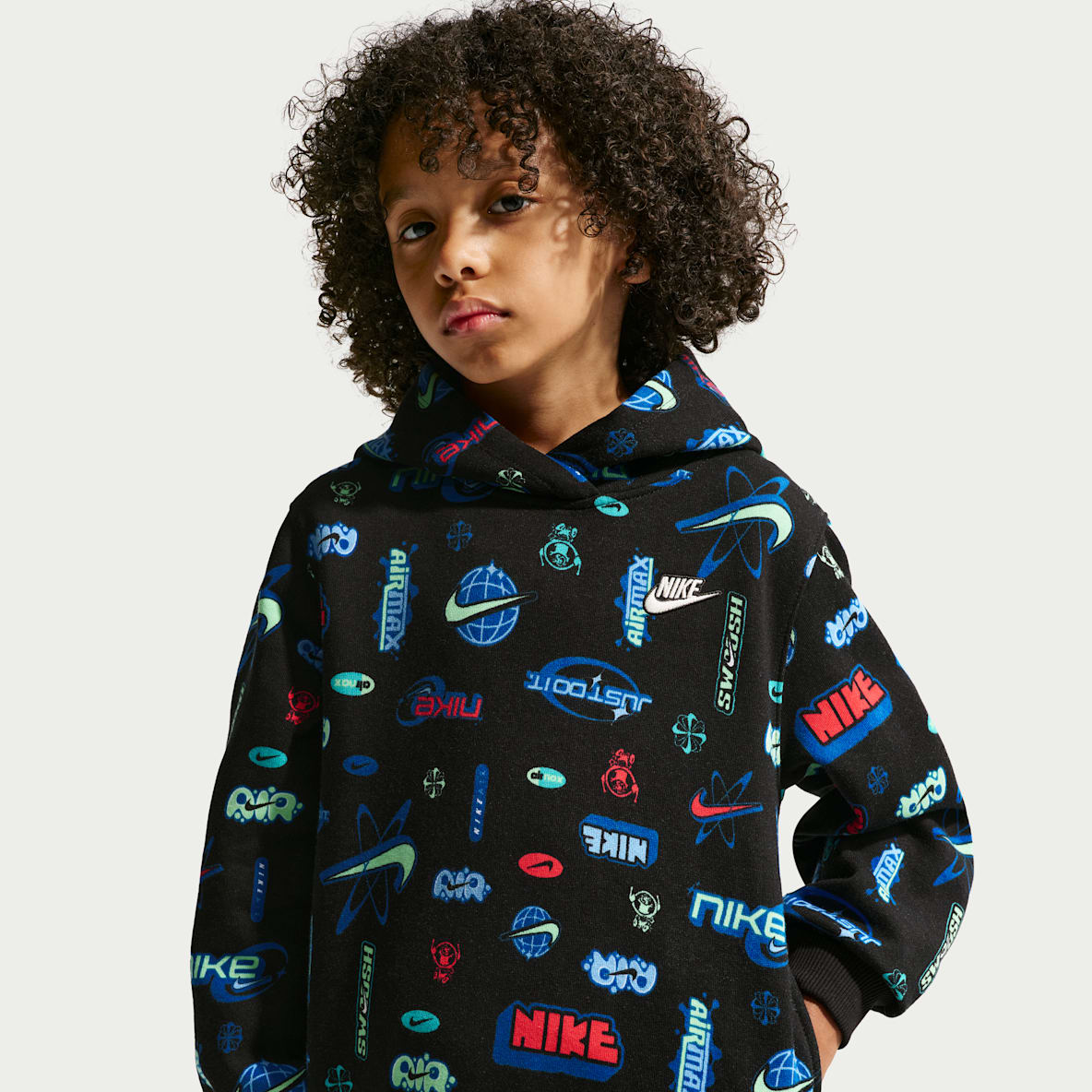 Nike Sportswear Little Kids' Brand Ambassador Printed Pullover Hoodie
