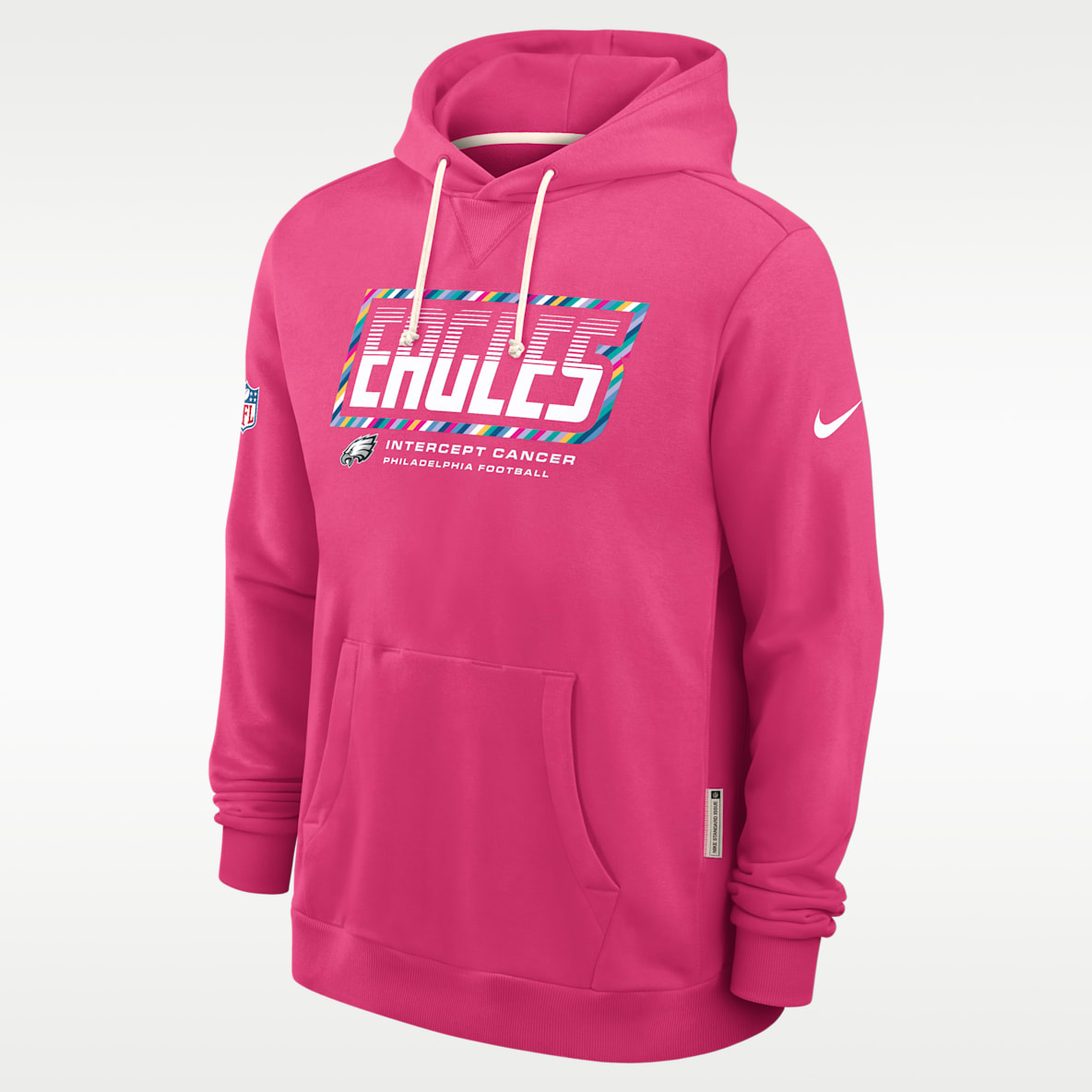 Philadelphia Eagles Crucial Catch Sideline Standard Issue Men's Nike Dri-FIT NFL Pullover Hoodie