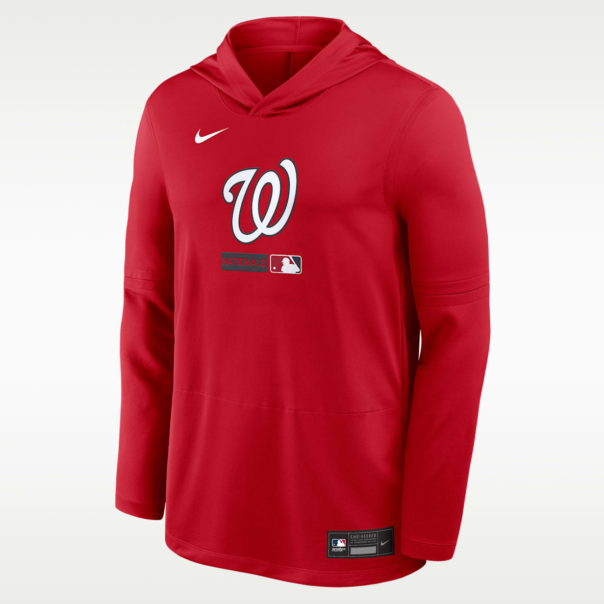 Washington Nationals Authentic Collection Men's Nike Dri-FIT MLB Long-Sleeve Hooded Top