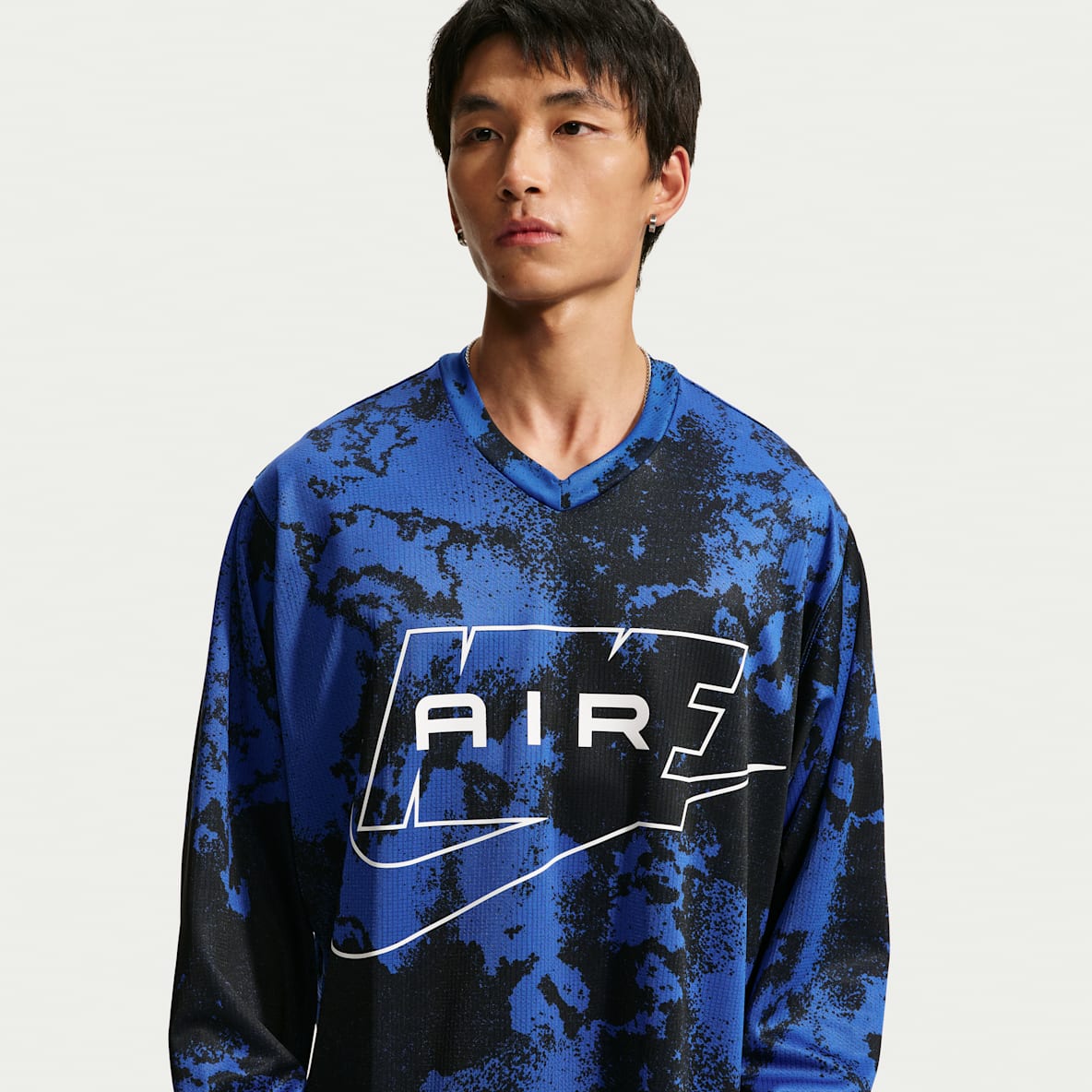 Nike Air Men's Long-Sleeve All-Over Print Jersey