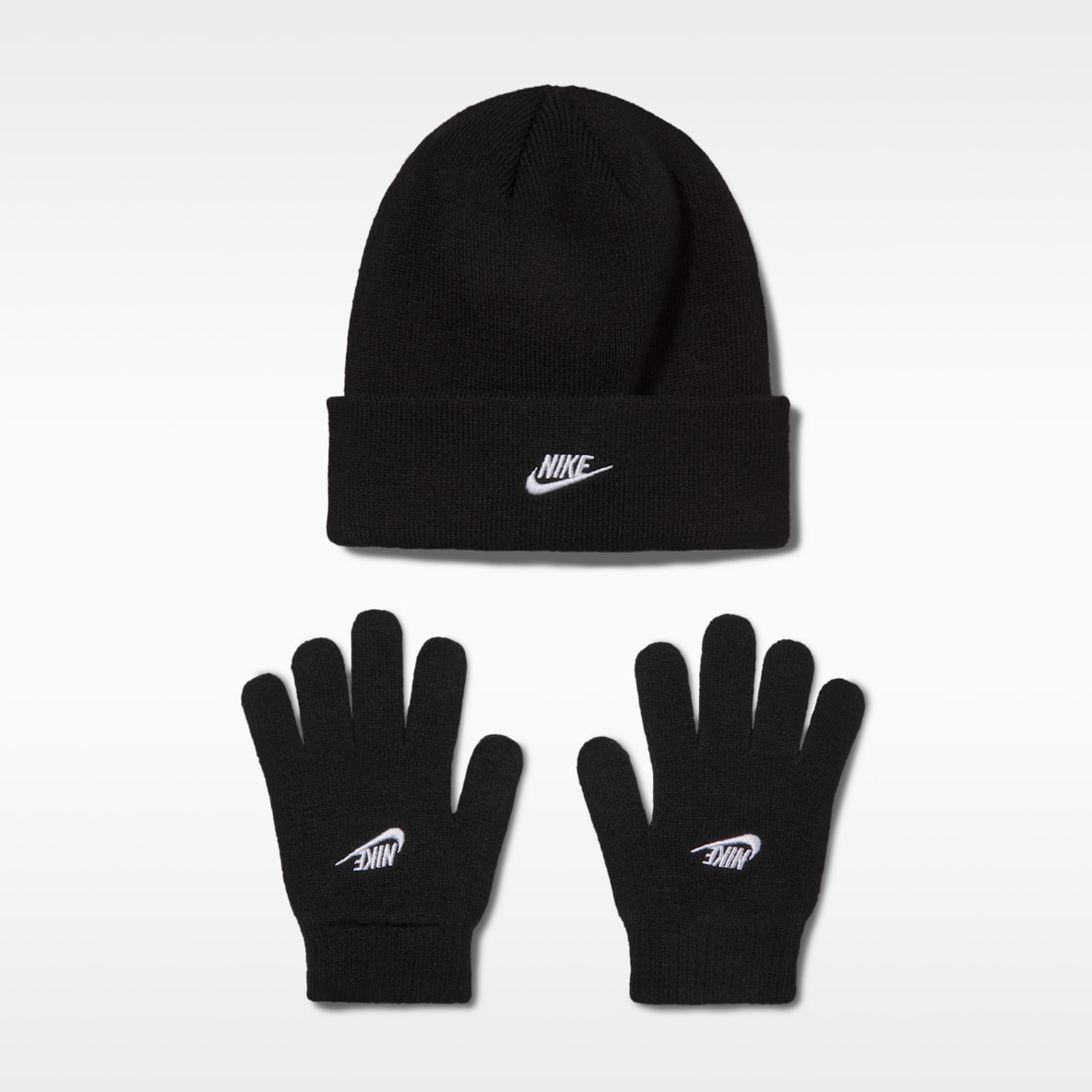 Nike Conjunto de gorro y guantes Club para niños talla grande