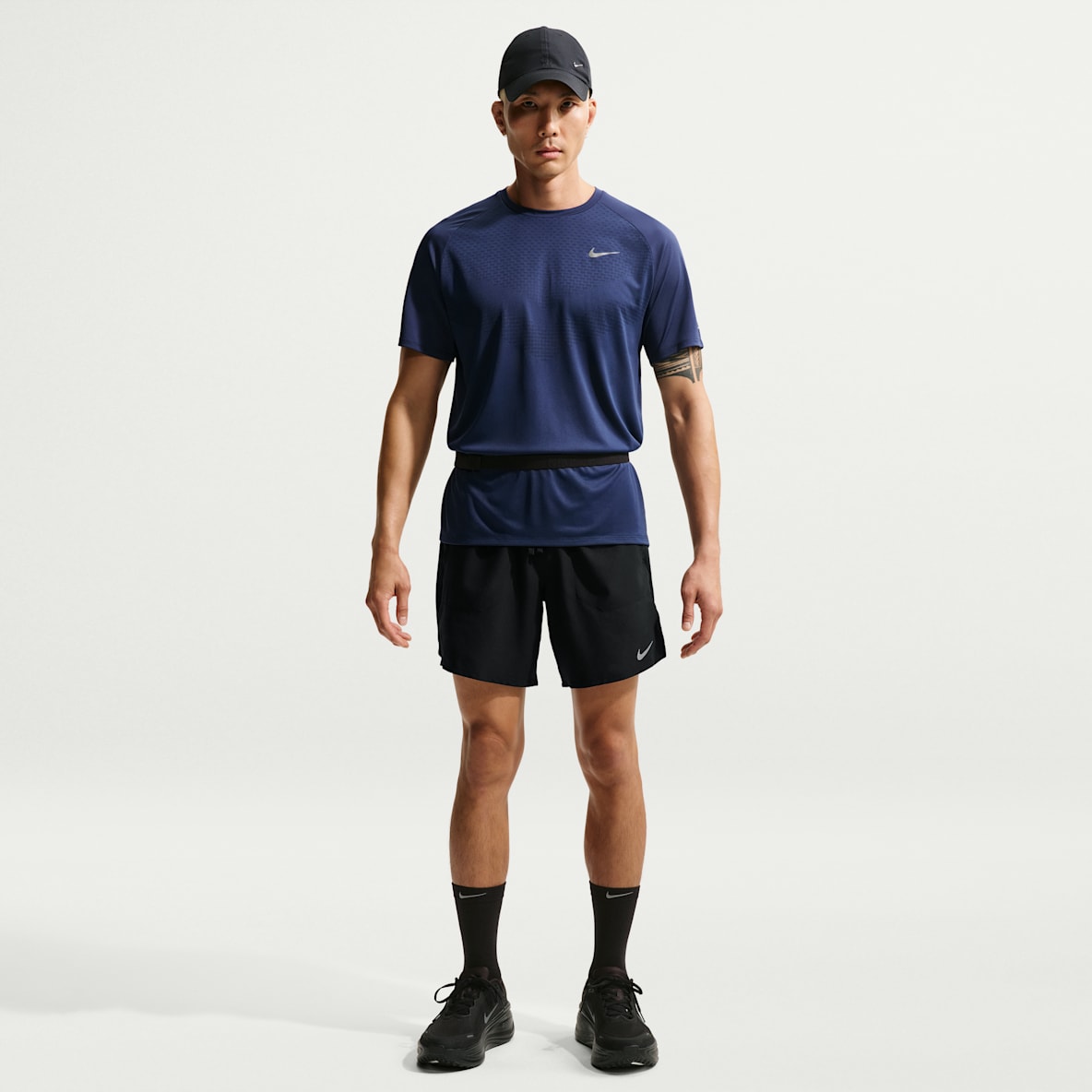 Nike Stride Dri-FIT hardloopshorts met binnenbroek voor heren (18 cm)