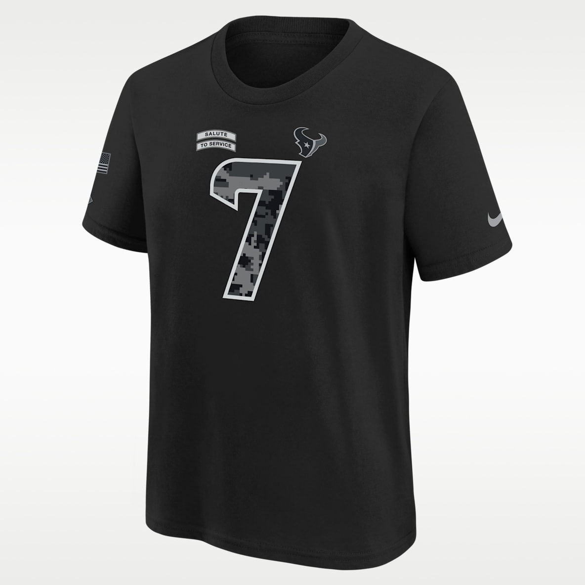 C.J. Stroud Houston Texans Salute to Service Big Kids' Nike NFL T-Shirt