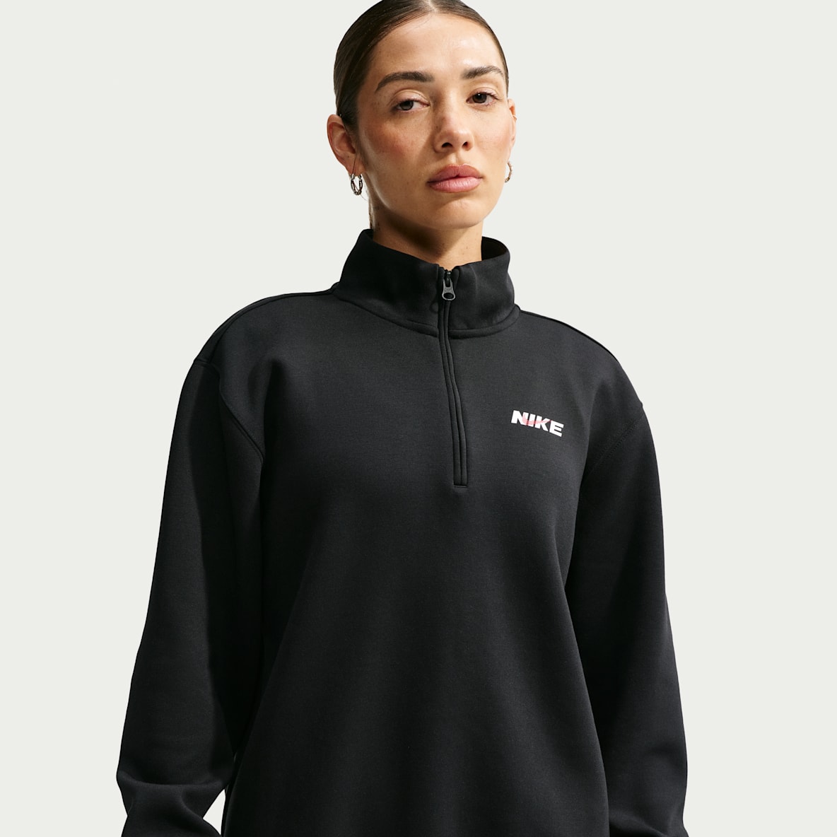 Nike Studio Fleece Sport Women's Dri-FIT 1/4-Zip Top