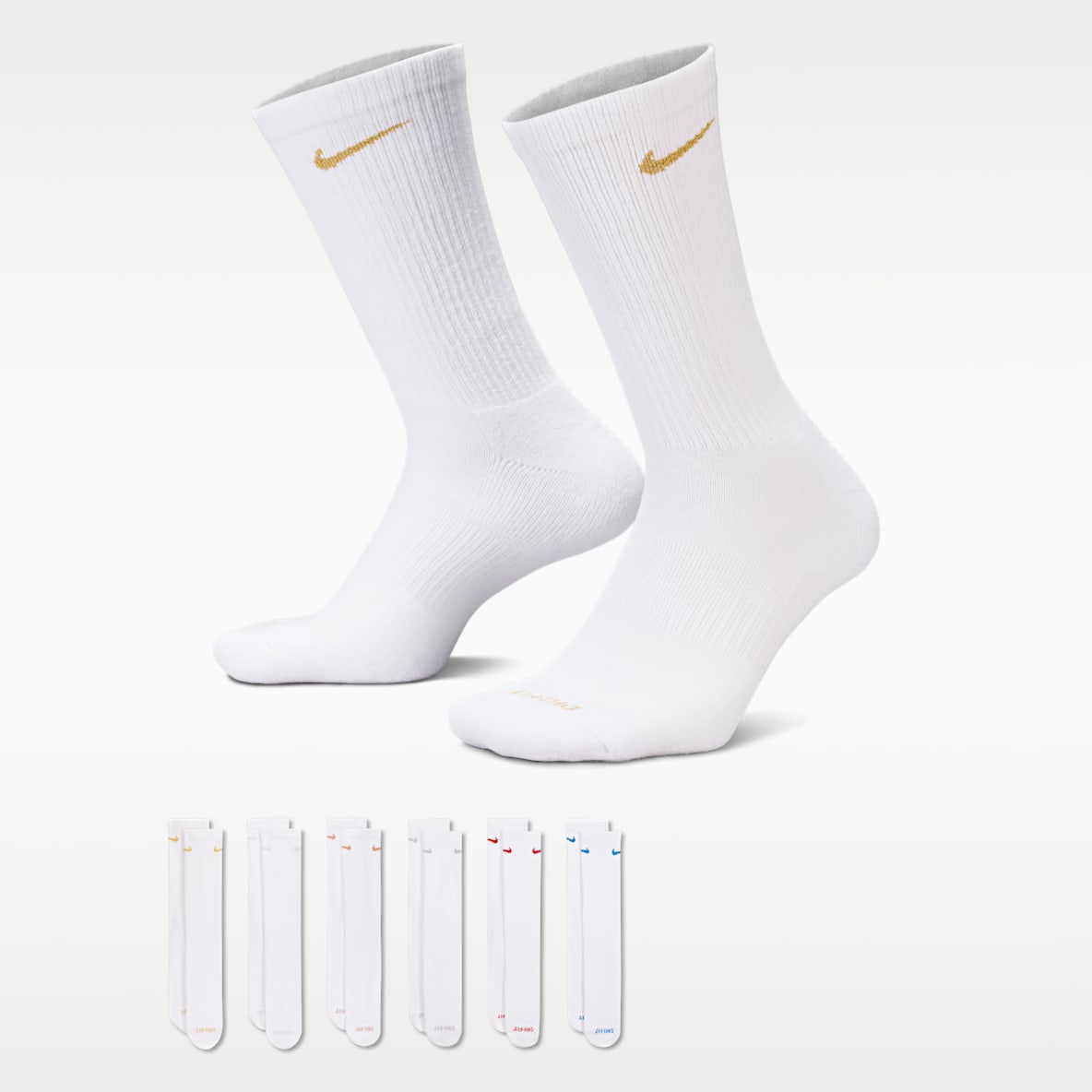 Nike Everyday Plus Cushioned Training Crew Socks (6 Pairs)
