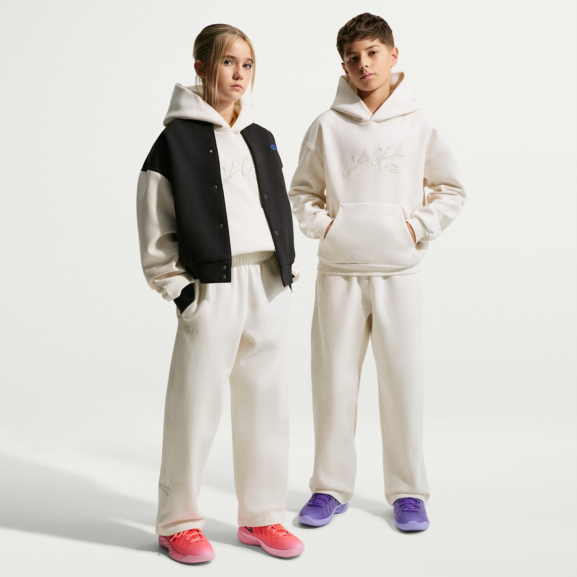 Caitlin Clark Pants de básquetbol de tejido Fleece cepillado para niños talla grande