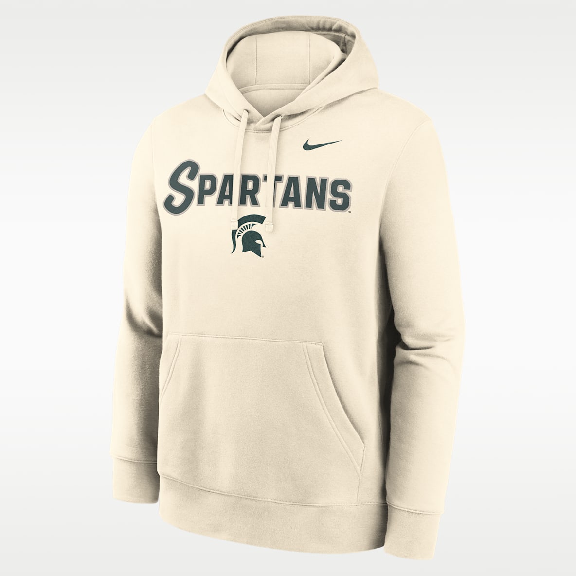 Michigan State Primetime Club Sudadera con gorro sin cierre universitaria Nike para hombre