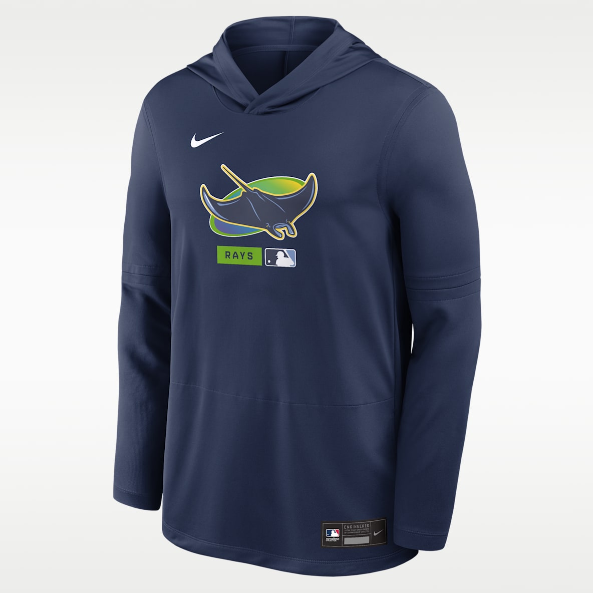 Tampa Bay Rays Authentic Collection Men's Nike Dri-FIT MLB Long-Sleeve Hooded Top