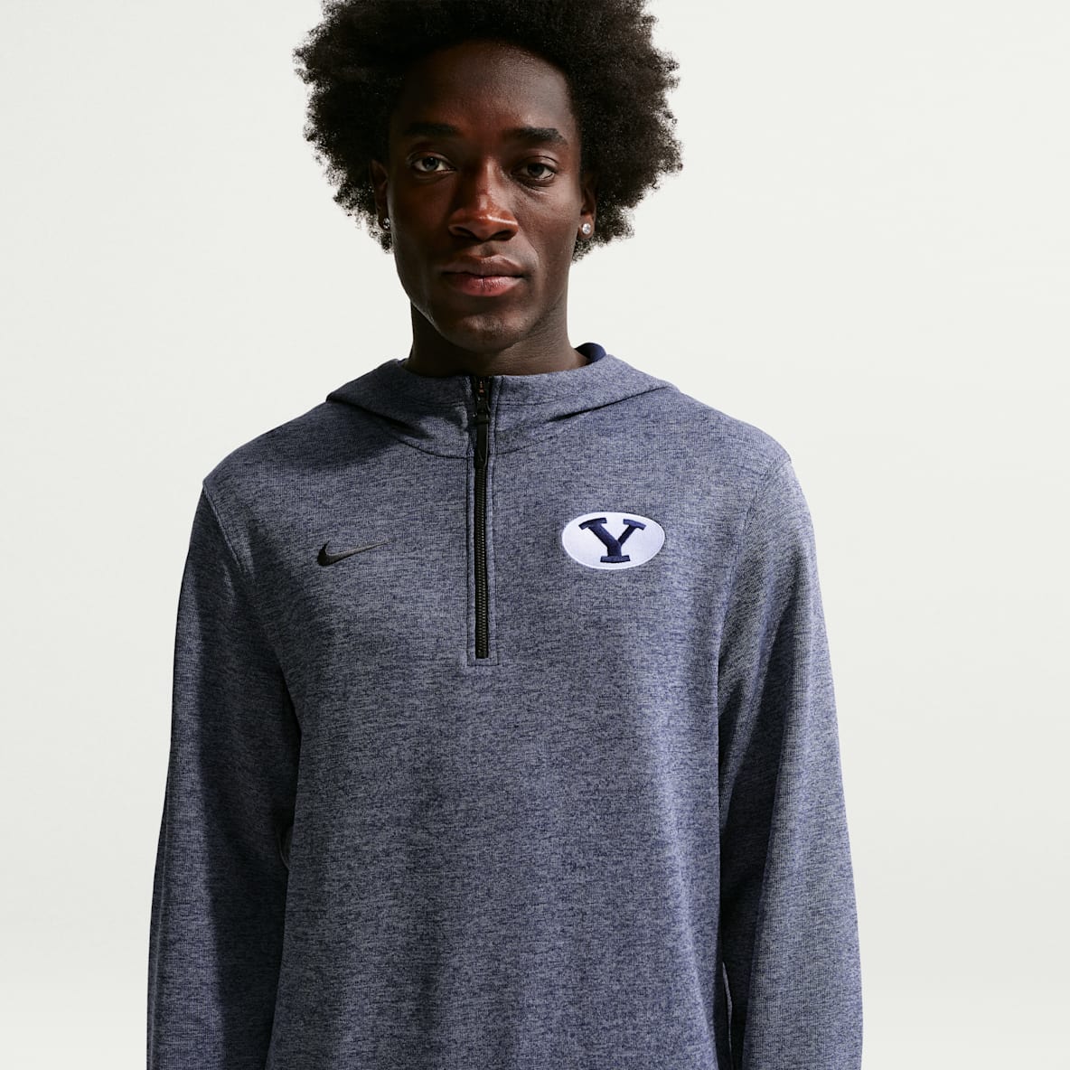 BYU Cougars Nike NCAA Men's Basketball Coaches' Pullover Hoodie