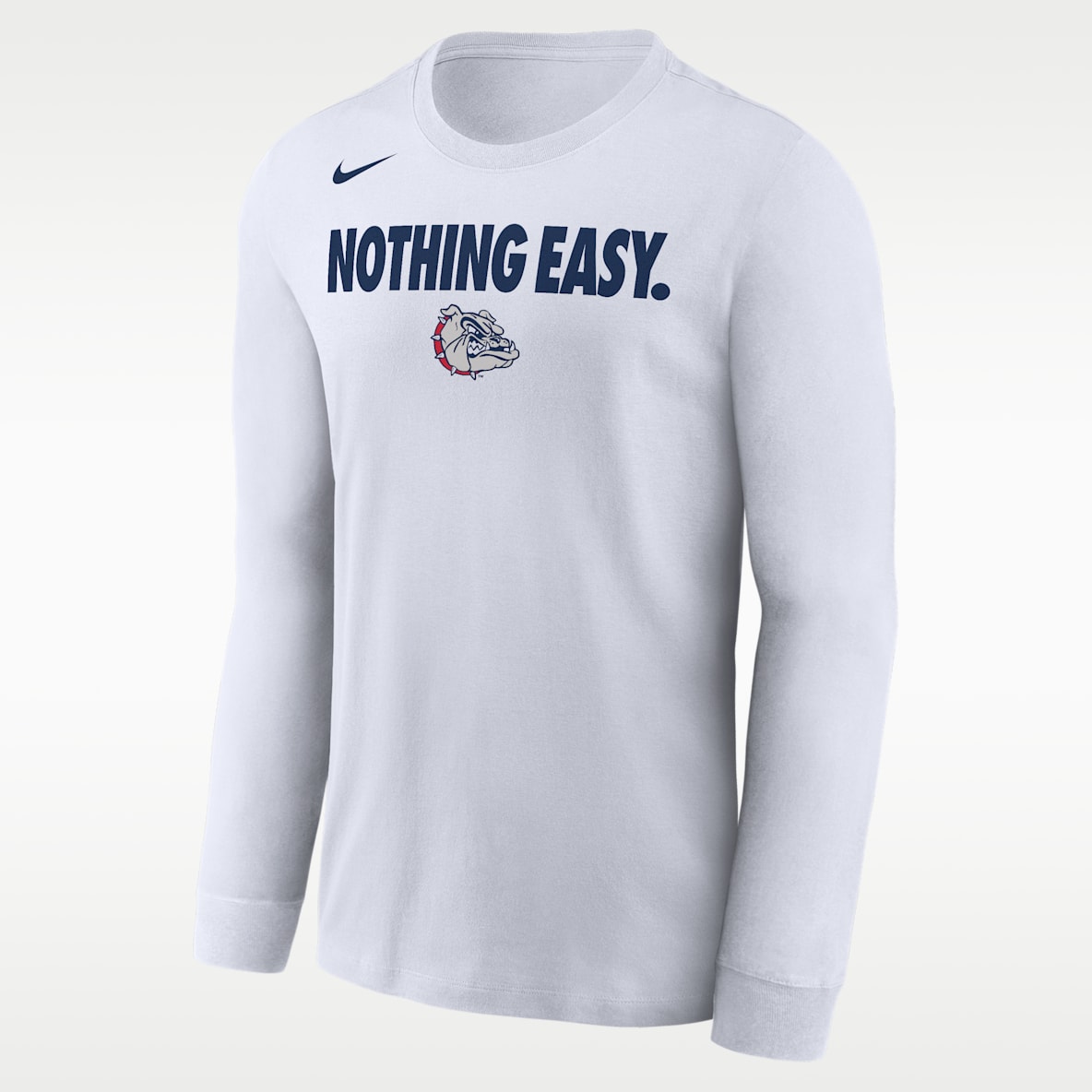 Gonzaga Playera de manga larga universitaria Nike para hombre