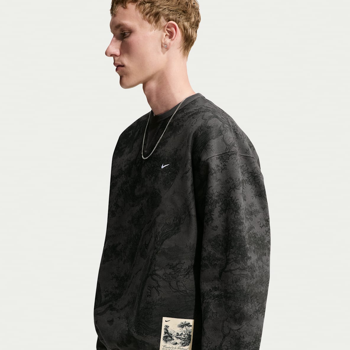 Nike Solo Swoosh Sudadera de cuello redondo de tejido Fleece para hombre