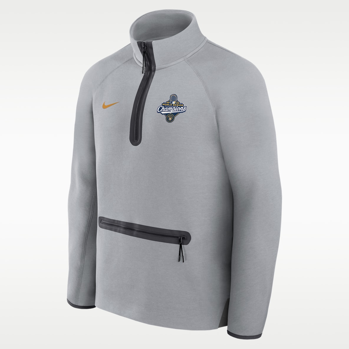 Milwaukee Brewers 2026 World Series Champions Tech Fleece Men's Nike MLB 1/2-Zip Top