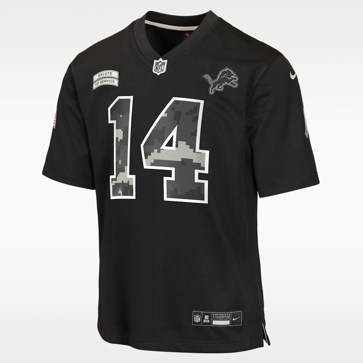Amon-Ra St. Brown Detroit Lions Salute to Service Big Kids' Nike NFL Game Jersey
