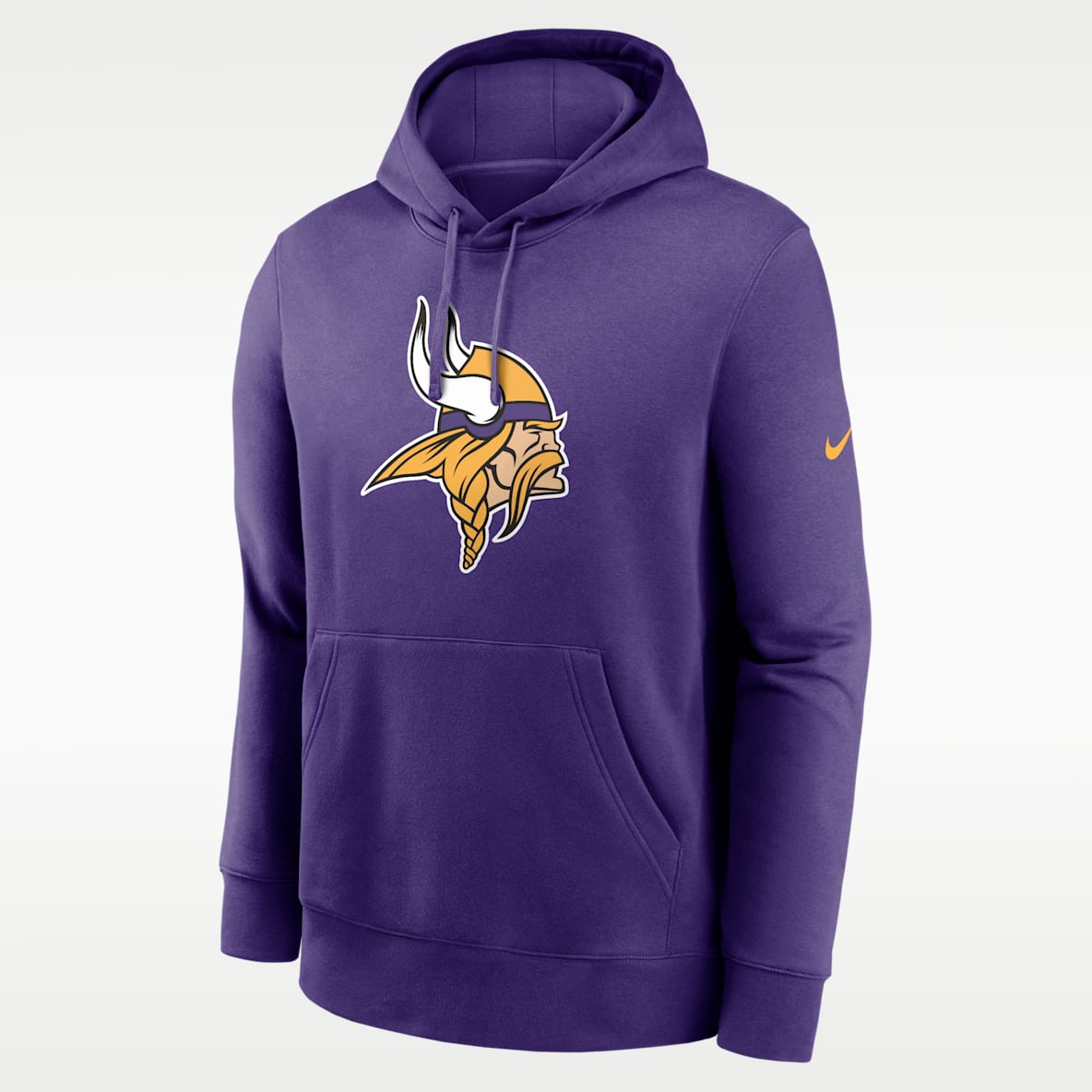 Minnesota Vikings Club Logo Sudadera con gorro sin cierre Nike de la NFL para hombre
