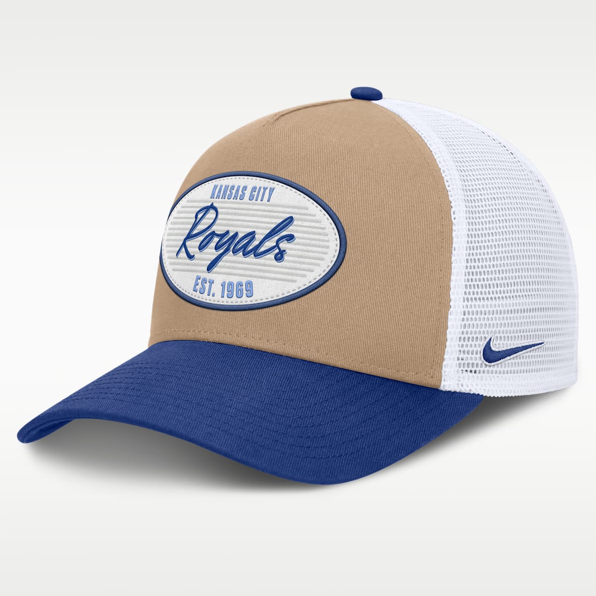 Kansas City Royals Rise Men's Nike MLB A-Frame Trucker Adjustable Hat