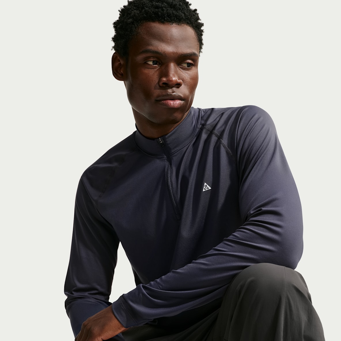 ACG Wildsee Dri-FIT langermet overdel til turgåing med kvart glidelås til herre