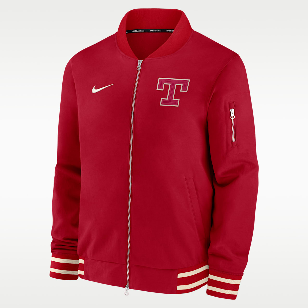 Texas Rangers Authentic Collection City Connect Men's Nike MLB Full-Zip Bomber Jacket