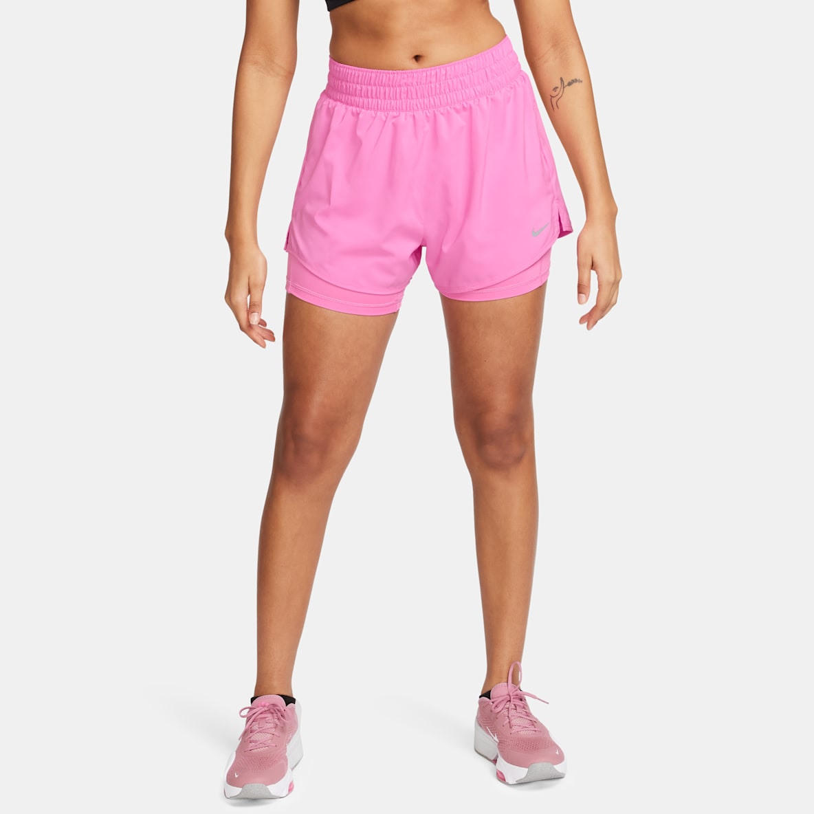 Nike One Shorts 2 en 1 Dri-FIT de tiro alto de 8 cm para mujer