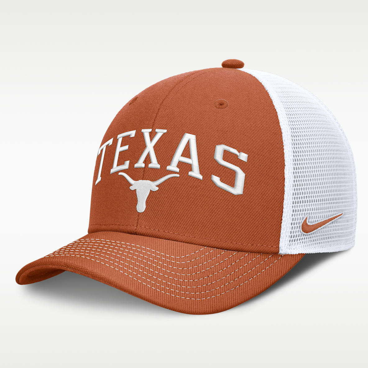 Texas Primetime Arched Men's Nike Dri-FIT College Trucker Adjustable Hat