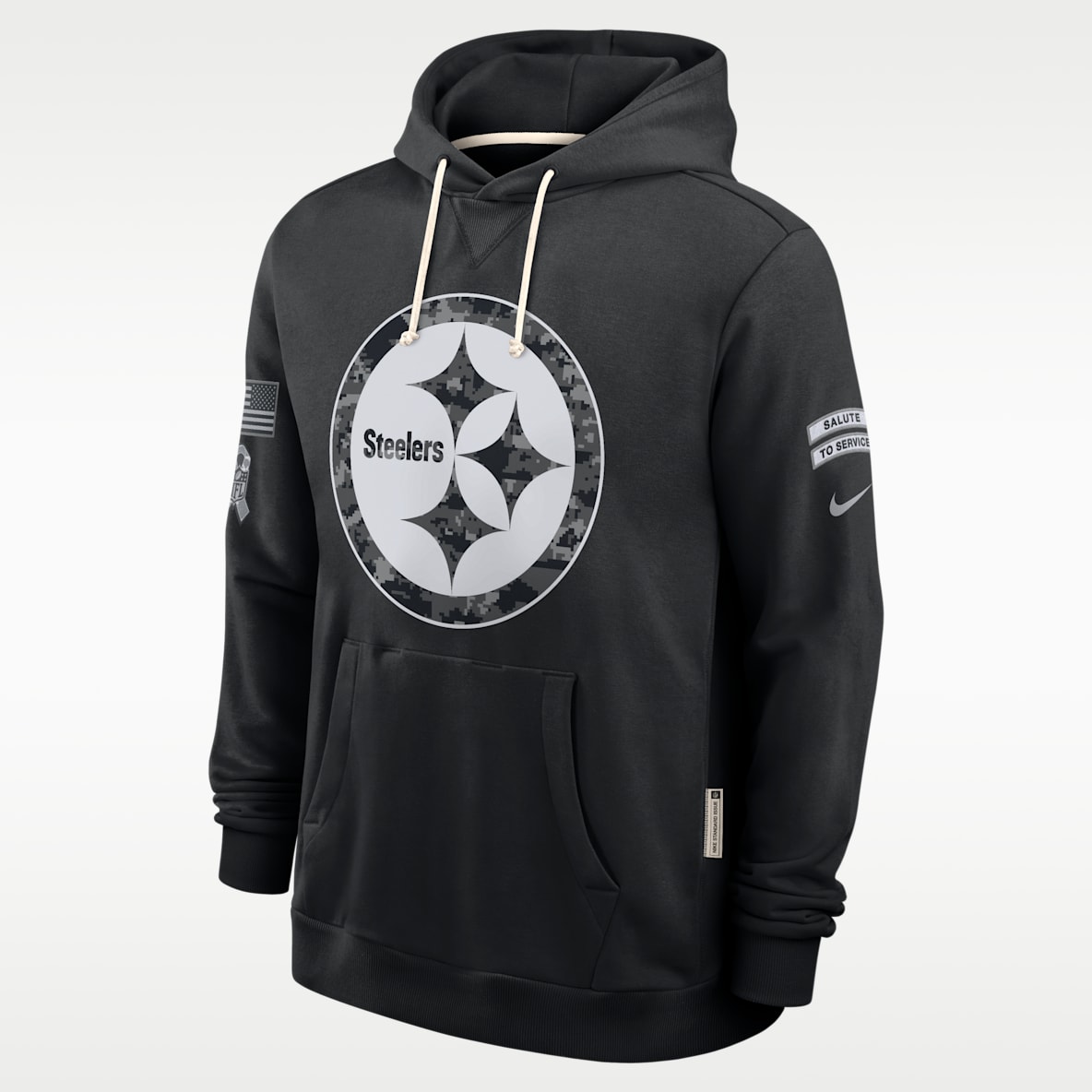 Pittsburgh Steelers Salute to Service Sideline Men's Nike Dri-FIT NFL Pullover Hoodie