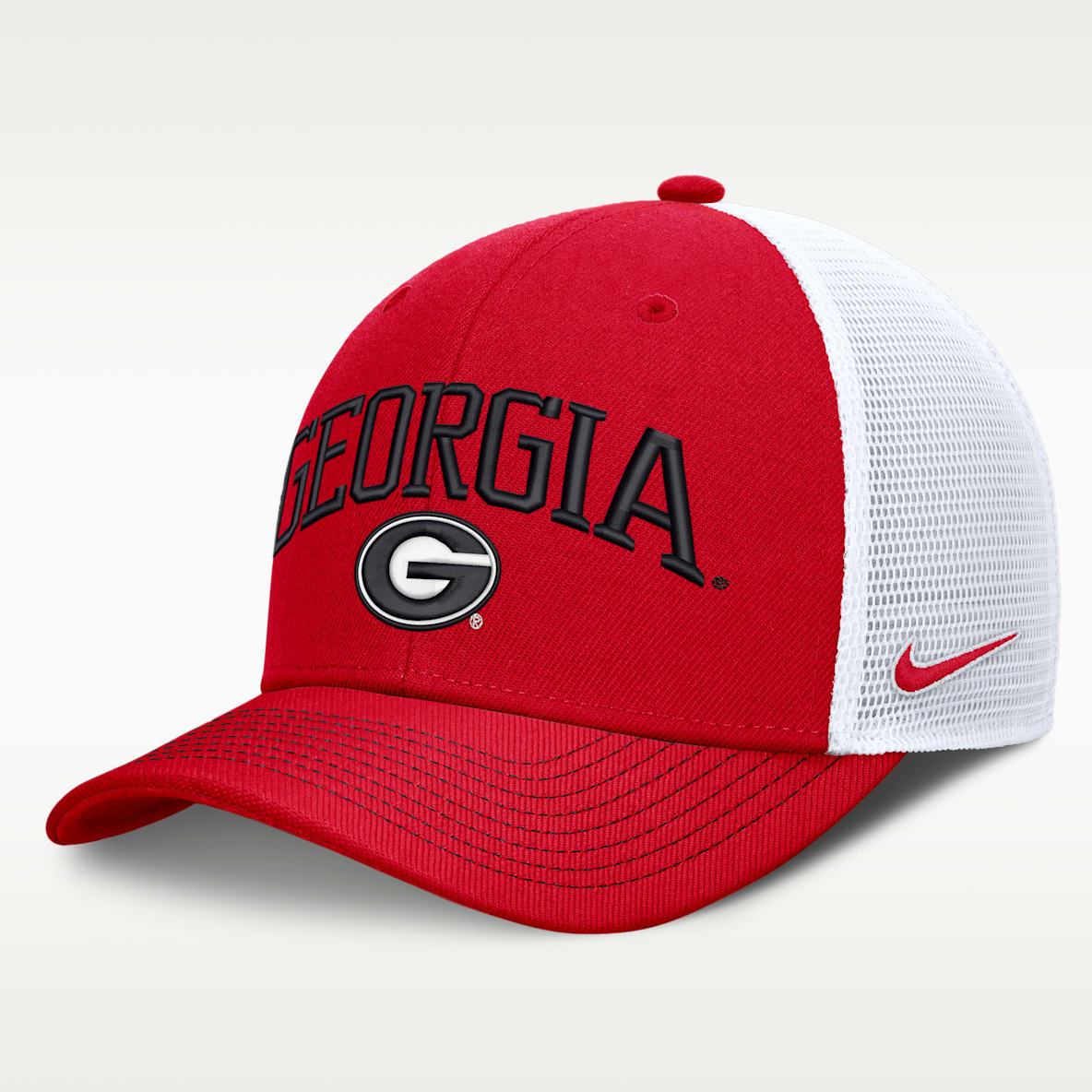 Georgia Primetime Arched Men's Nike Dri-FIT College Trucker Adjustable Hat