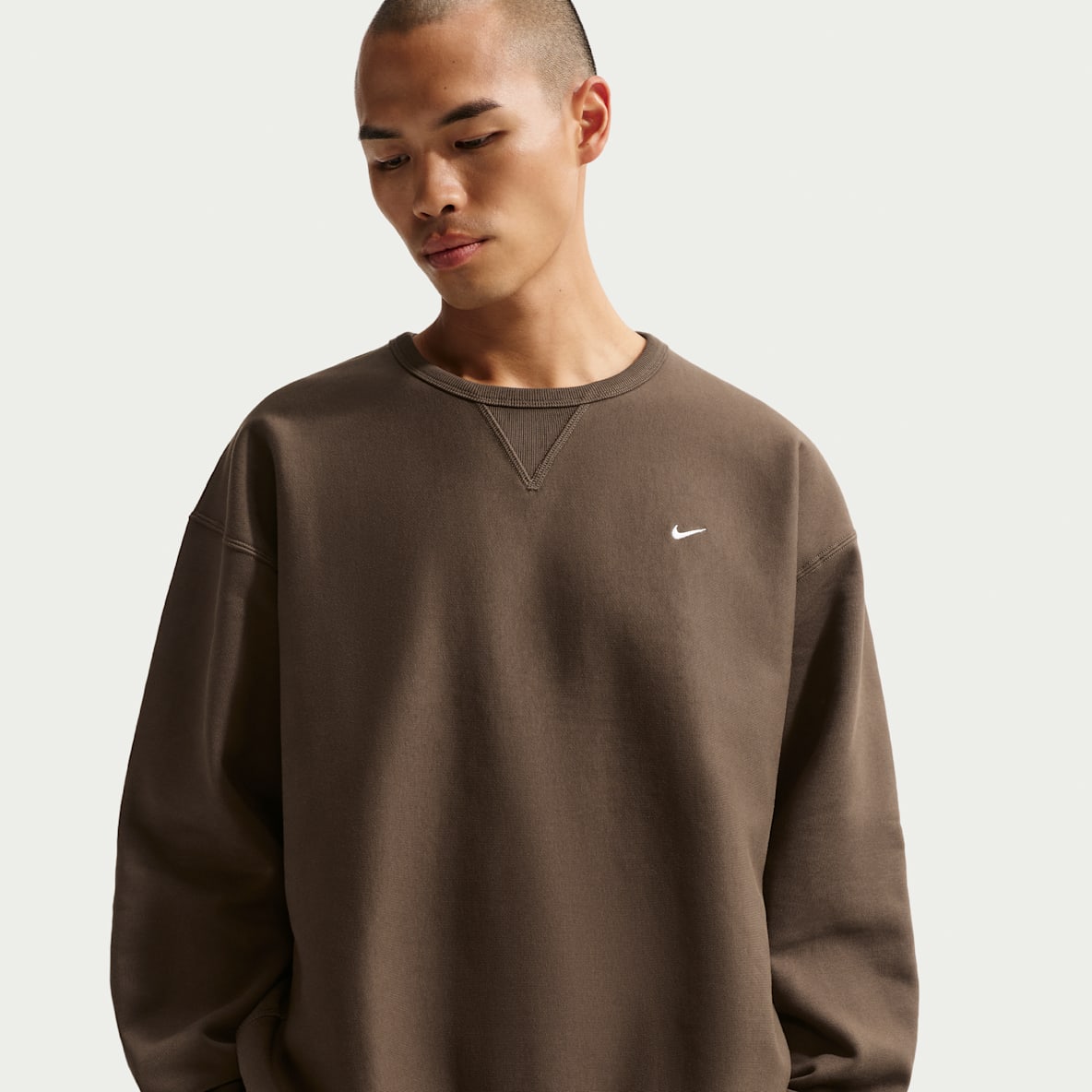 Nike Solo Swoosh Sudadera de cuello redondo de tejido Fleece para hombre