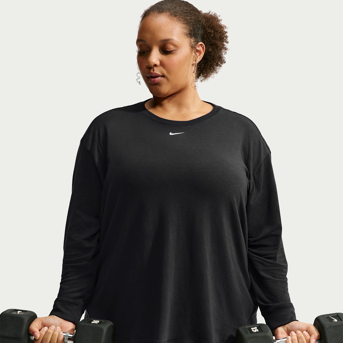 Nike One Relaxed Women's Dri-FIT Long-Sleeve Top (Plus Size)