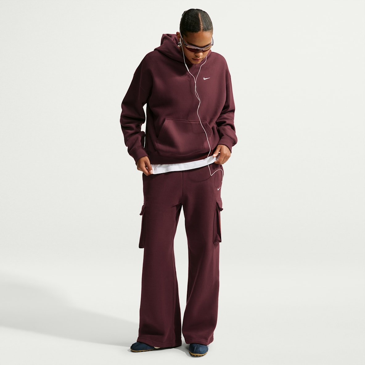 Nike Studio Fleece Medium Weight Women's Oversized High-Rise Cargo Pants