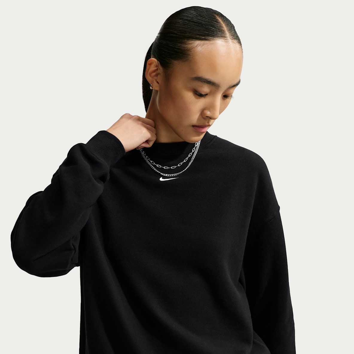 Nike Studio Fleece Lightweight 'French Terry' Women's Oversized Crew