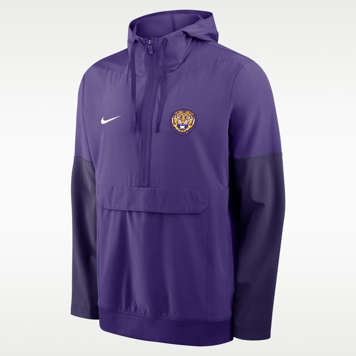 LSU Anorak Men's Nike College 1/2-Zip Hooded Jacket