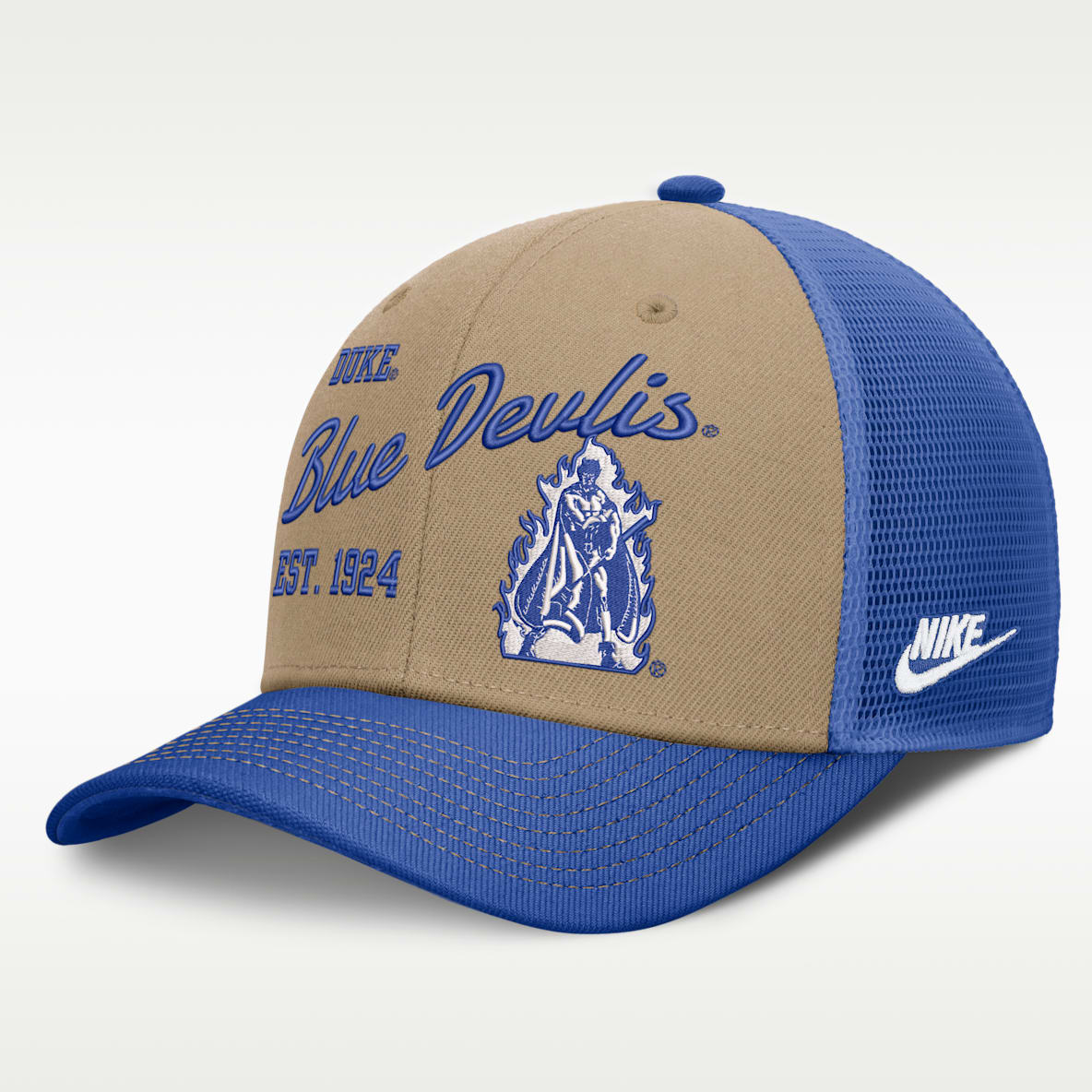 Duke Legacy Rise Men's Nike Dri-FIT College Trucker Adjustable Hat