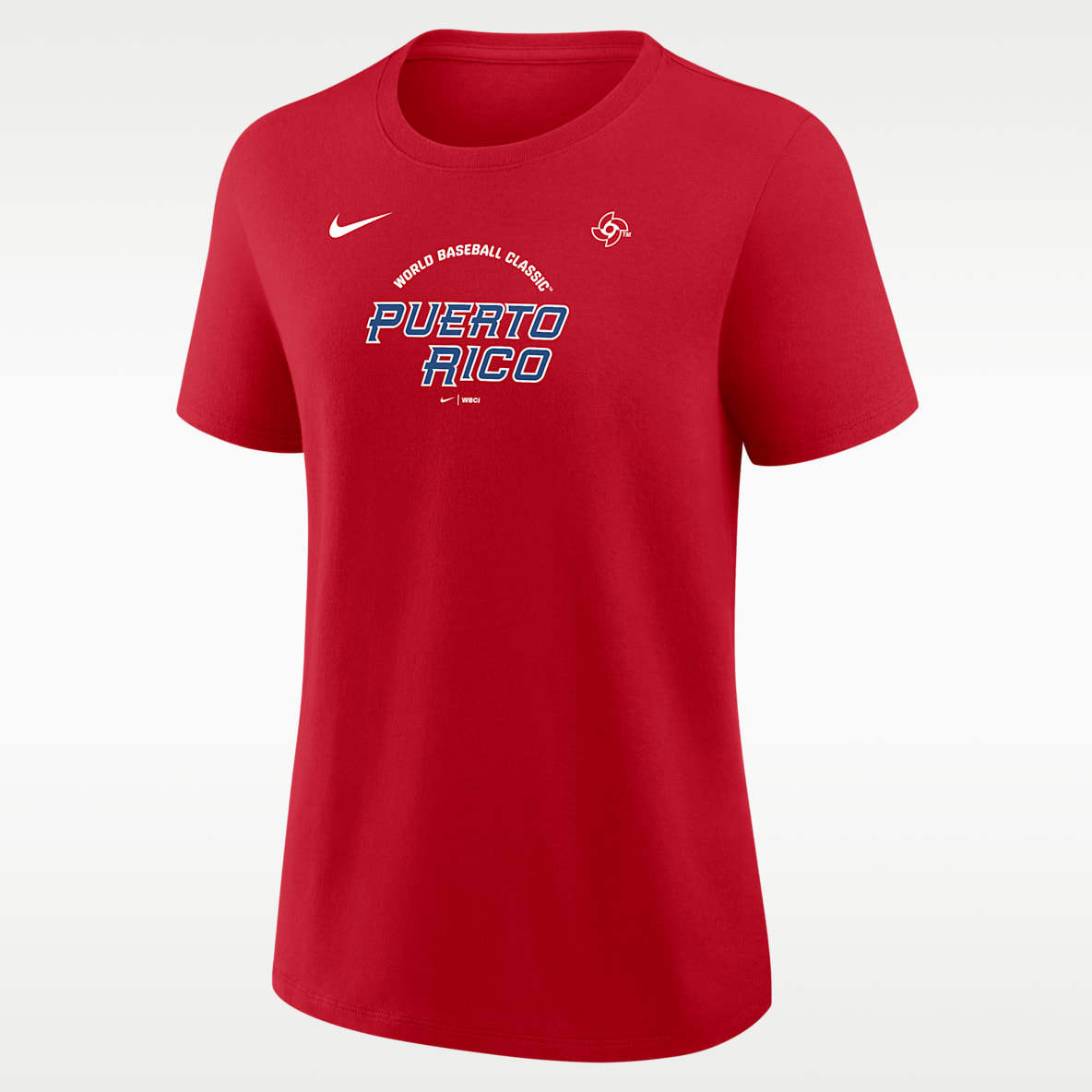 Puerto Rico National Baseball Team 2026 World Baseball Classic Script Women's Nike T-Shirt