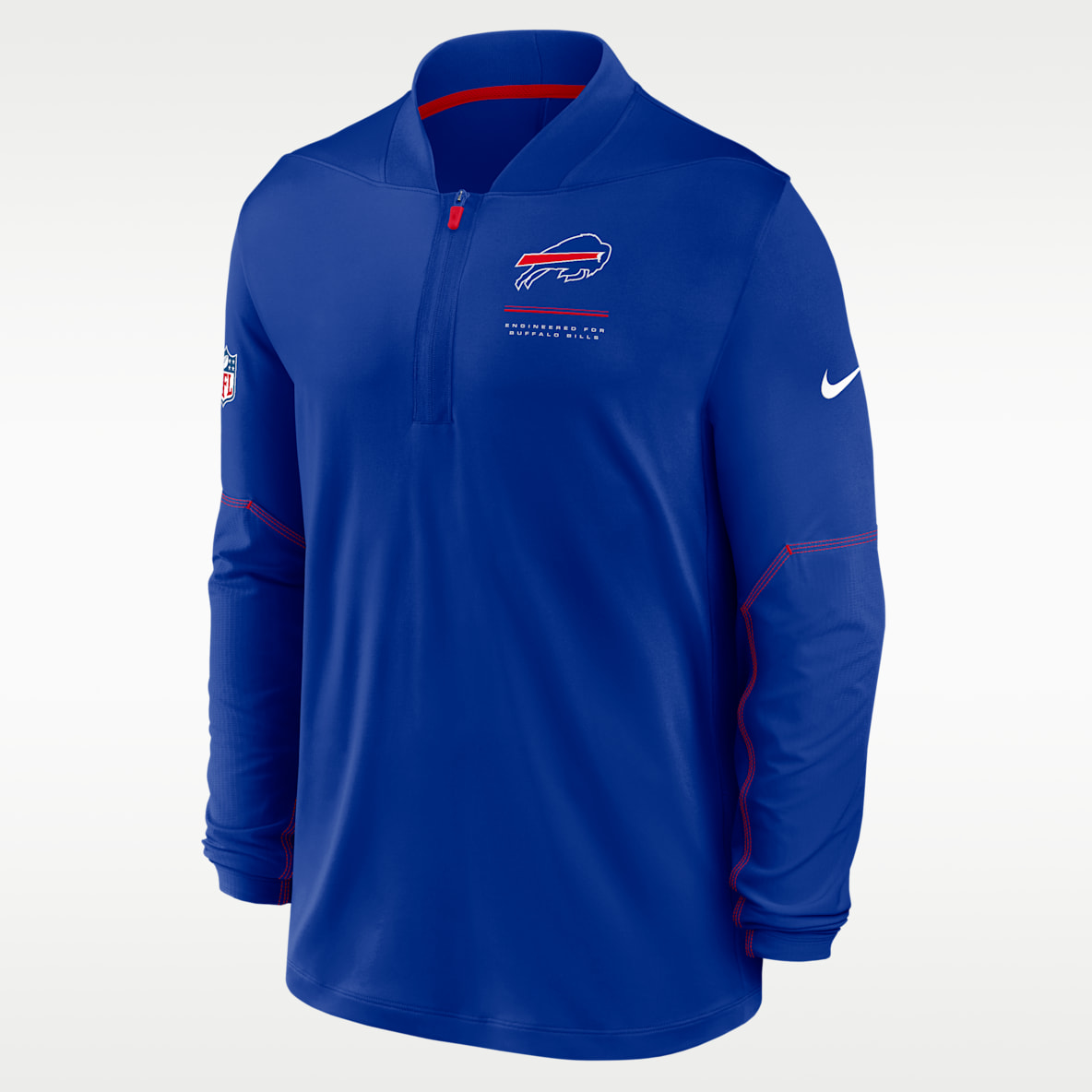 Buffalo Bills Sideline Playera Nike Dri-FIT de la NFL de medio cierre para hombre