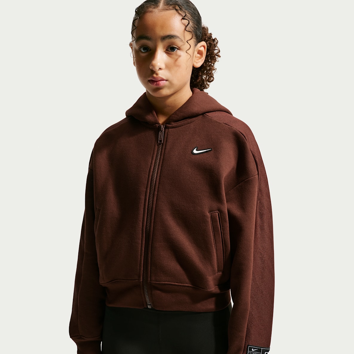 Nike Sportswear Older Kids' (Girls') Fleece Long-Sleeve Dance Top
