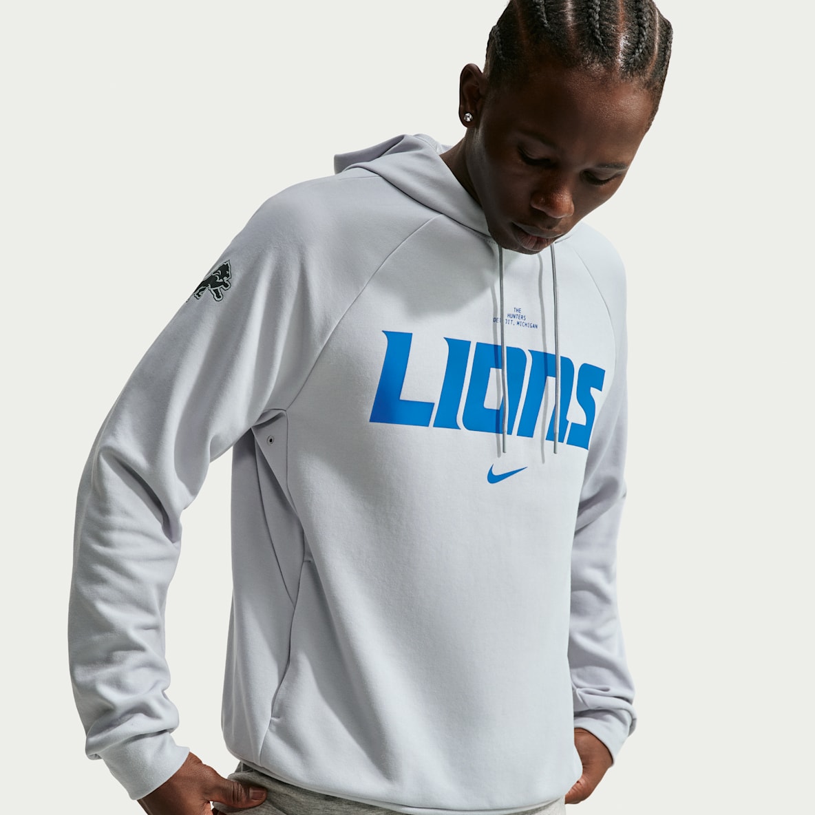 Detroit Lions Rivalries Collection Primary Men's Nike Dri-FIT NFL Pullover Hoodie