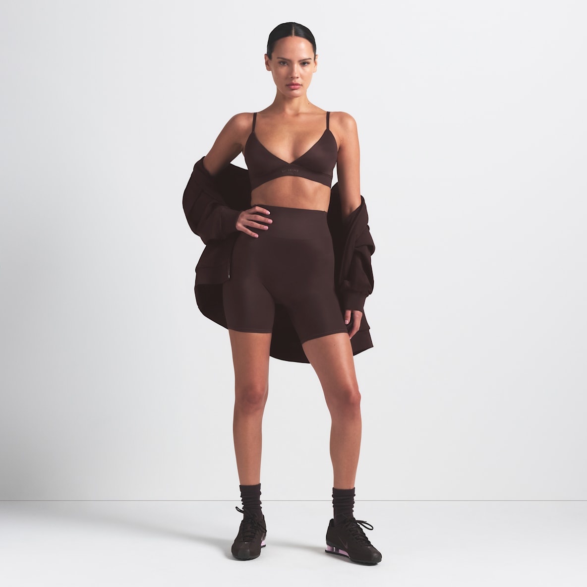 NikeSKIMS Satin Shine Women's High-Waisted 5" Biker Shorts