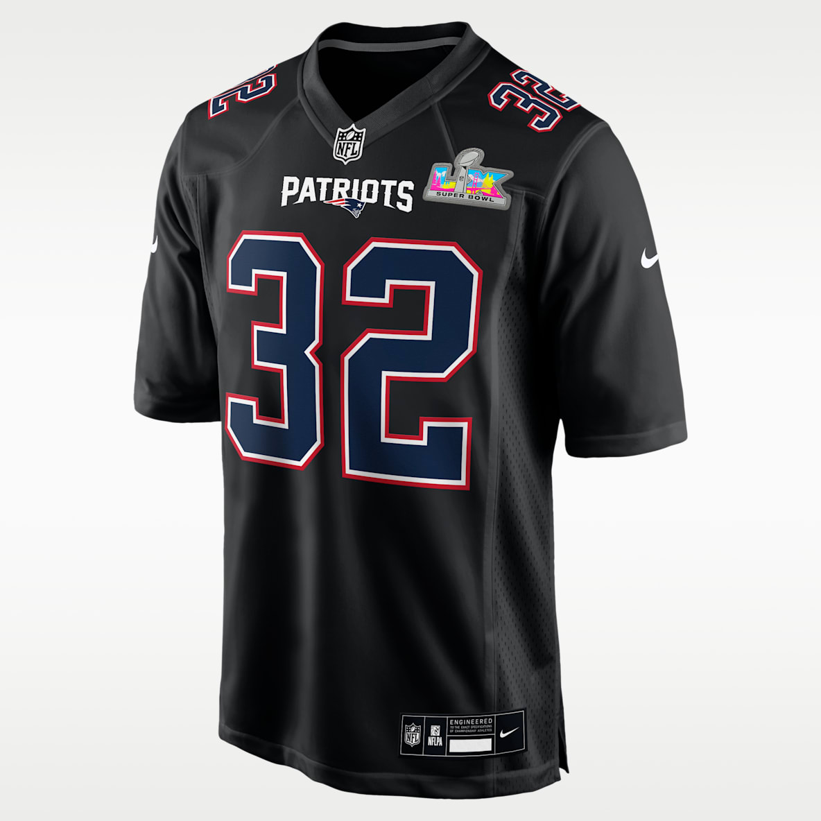 TreVeyon Henderson New England Patriots Super Bowl LX Men's Nike NFL Game Fashion Jersey
