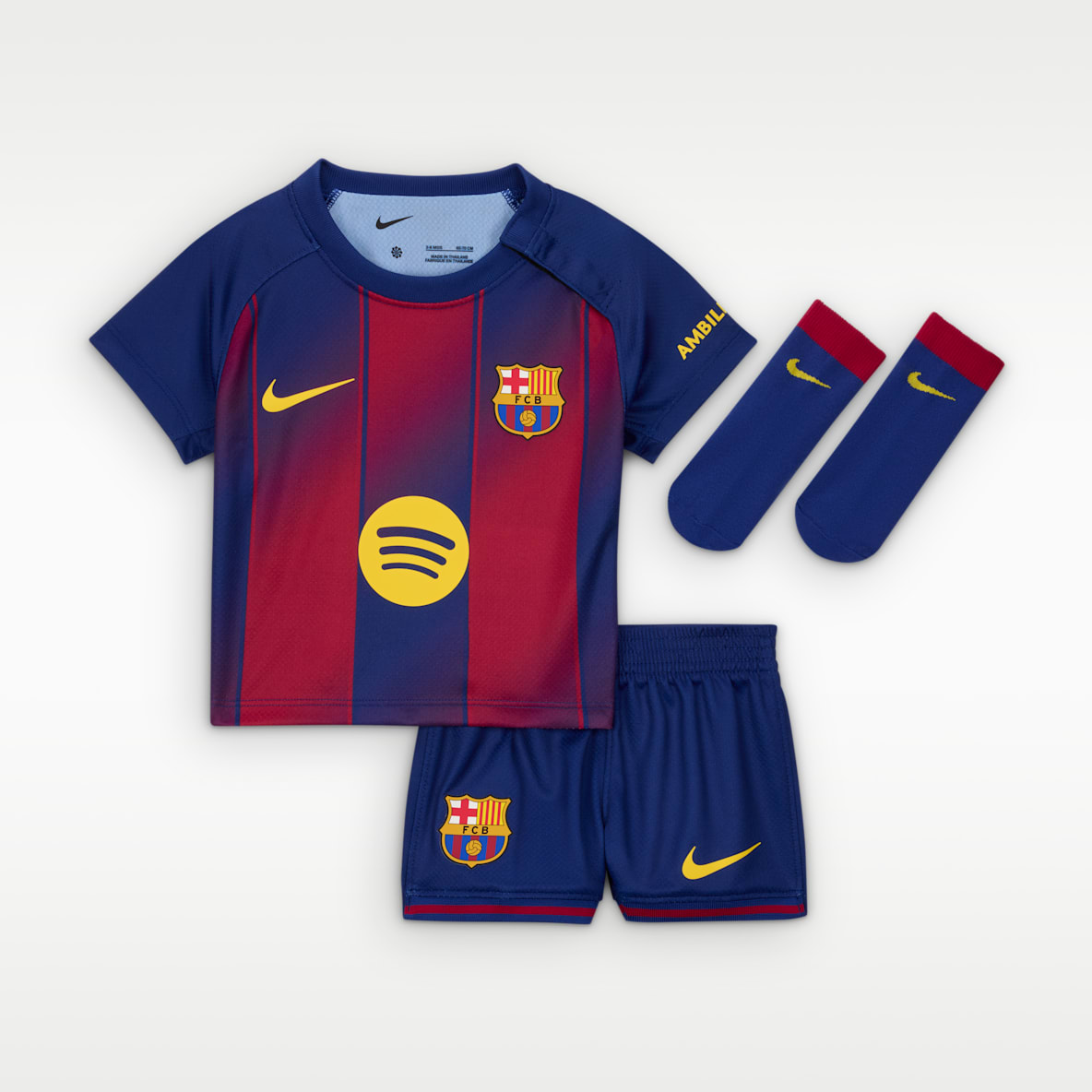 FC Barcelona 2025/26 Stadium Home Dreiteiliges Nike Replika Fußballtrikot-Set (Babys und Kleinkinder)