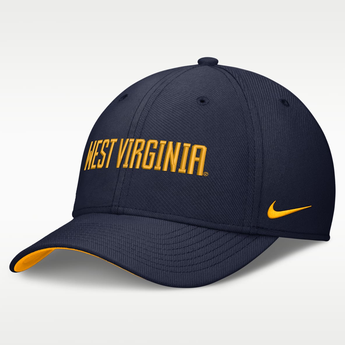 West Virginia Classic Swooshflex Men's Nike Dri-FIT College Hat