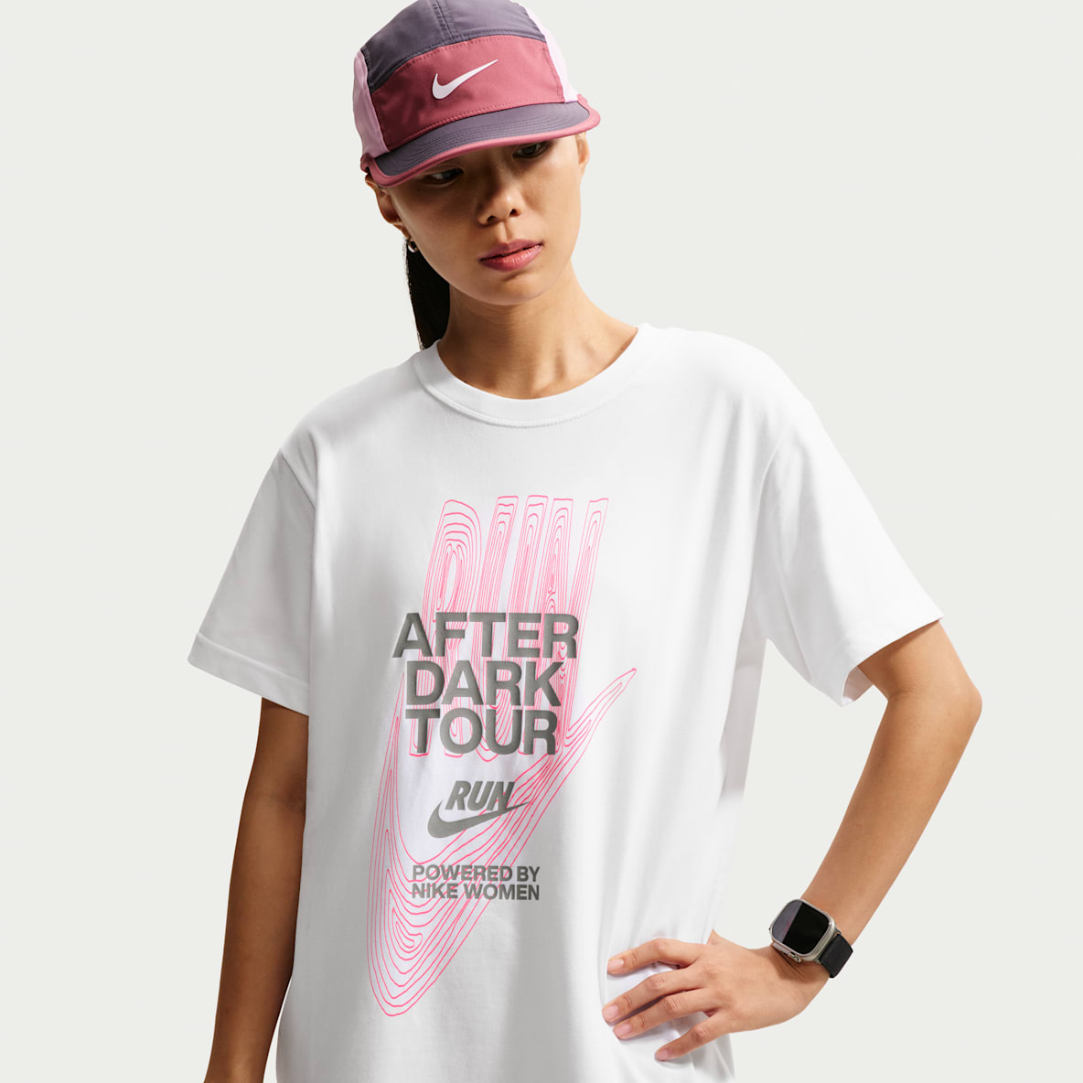 Nike After Dark Tour Women's Dri-FIT Short-Sleeve Running T-Shirt