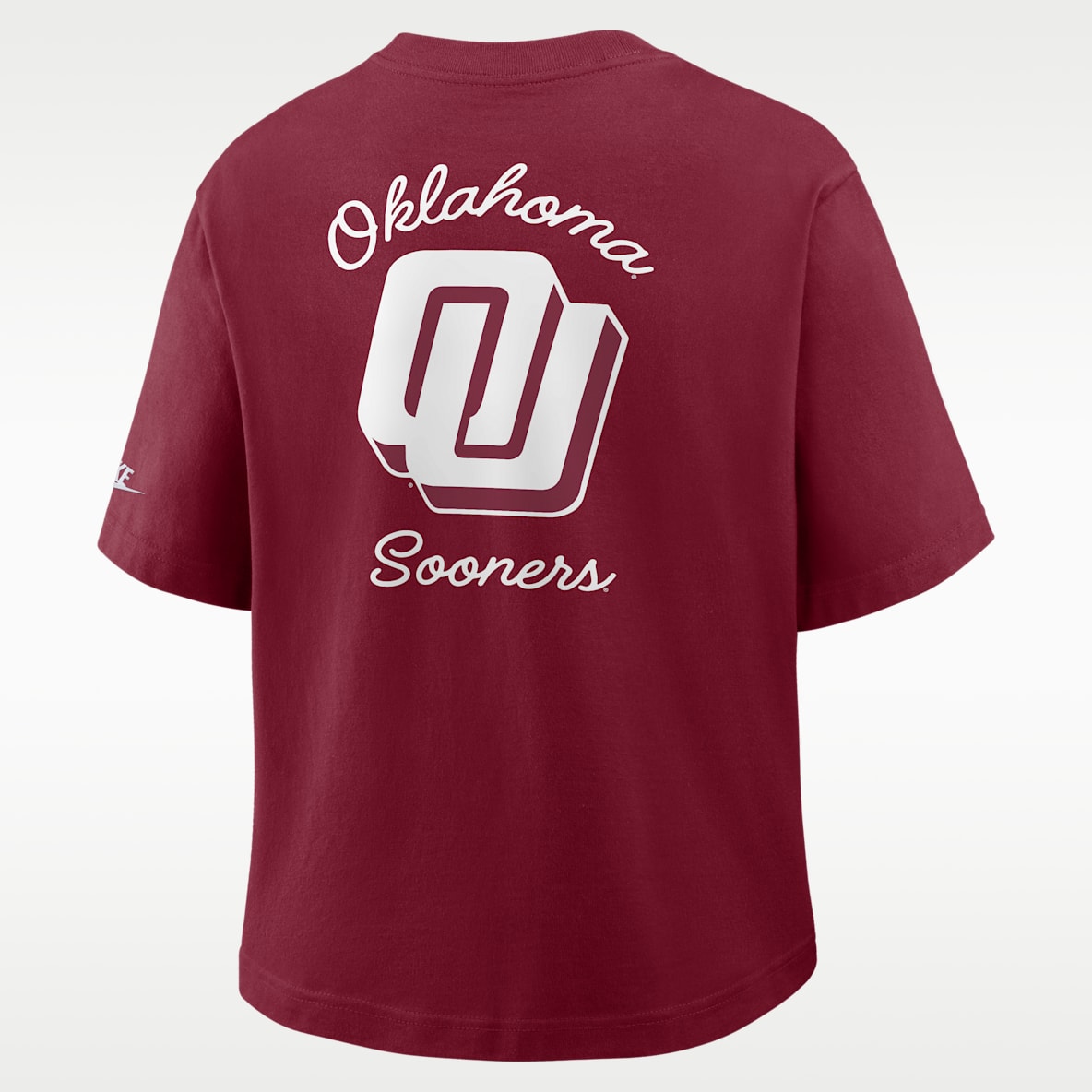 Oklahoma Legacy Pocket Boxy Women's Nike College T-Shirt
