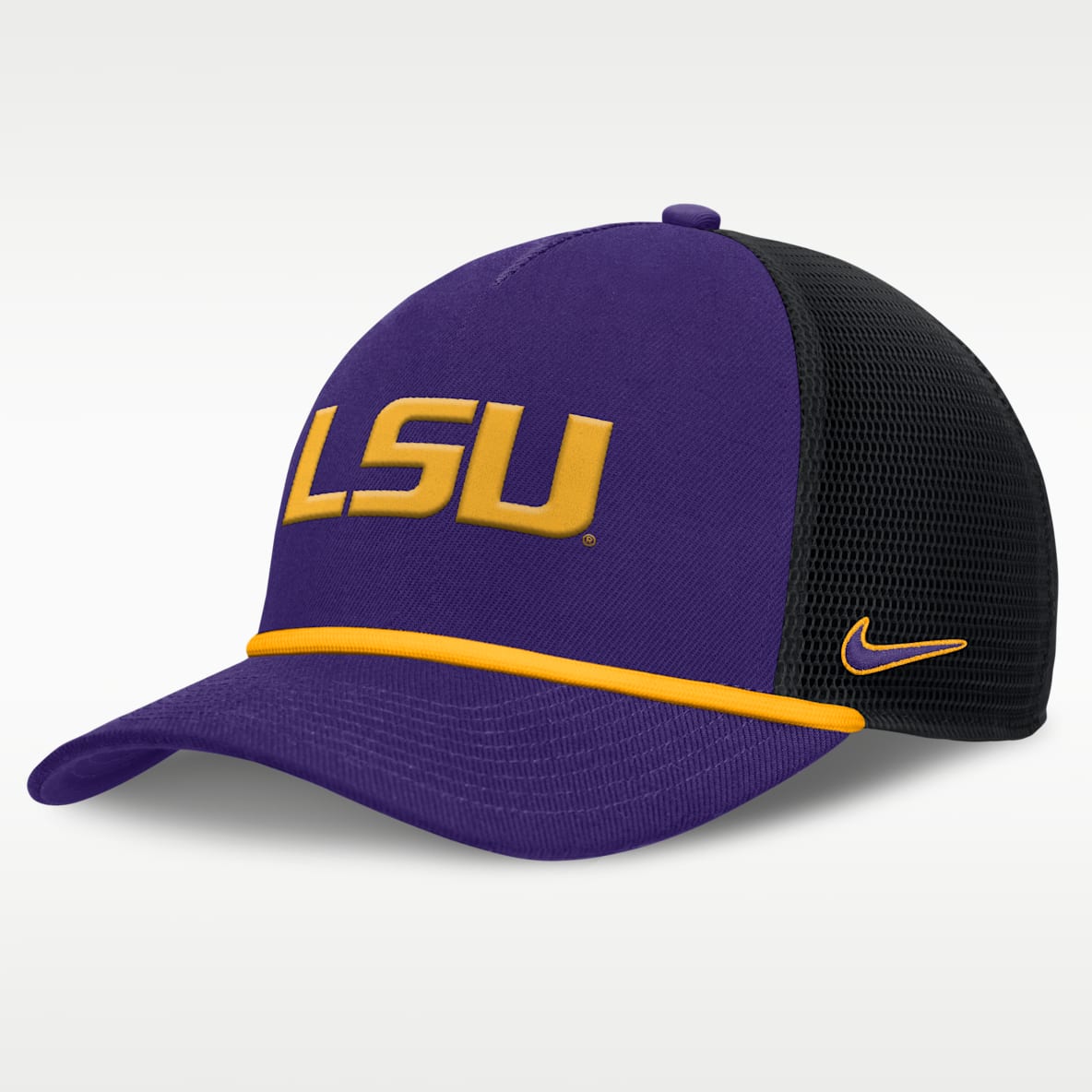 LSU Primetime Rise Men's Nike College Trucker Adjustable Hat